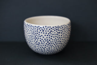 Coffee bowl or hug mug, dotted