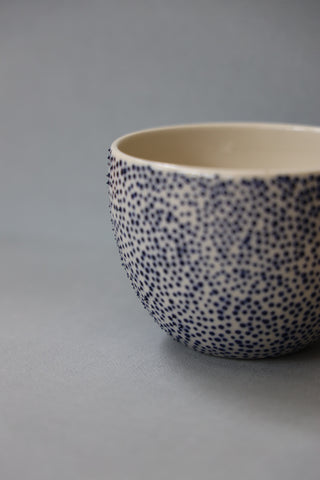 Coffee bowl or hug mug, dotted