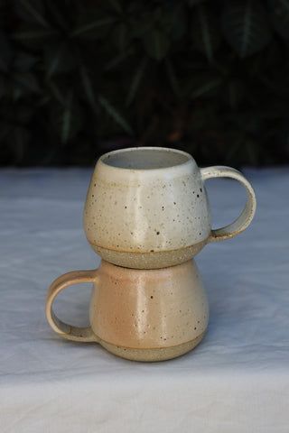 Pair of petite tea cups or coffee mugs with handle