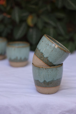 Latte stone cups (set of two or four)