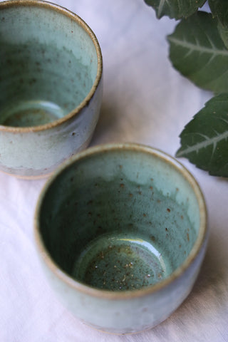 Latte stone cups (set of two or four)