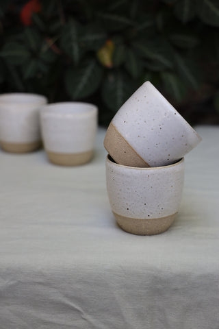 Latte stone cups (set of two or four)