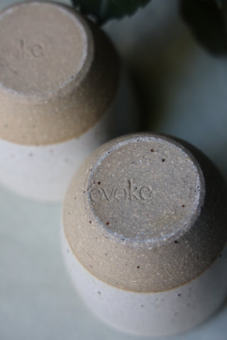 Latte stone cups (set of two or four)