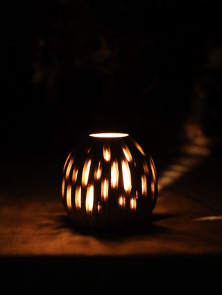 Carved light vessel
