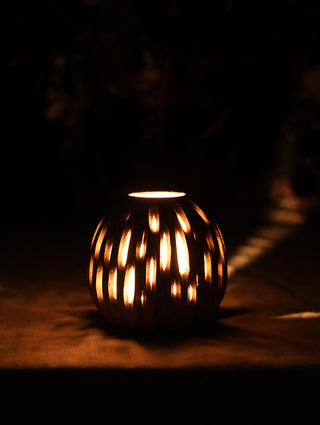 Carved light vessel