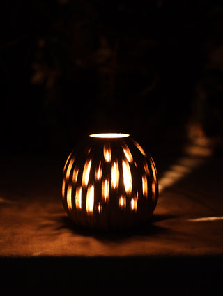 Carved light vessel