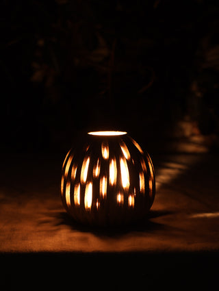 Carved light vessel