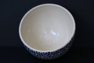 Coffee bowl or hug mug, dotted